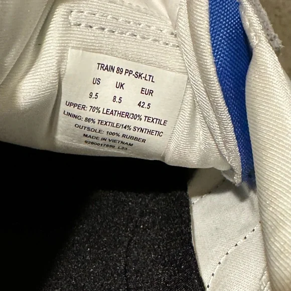 Polo Ralph Lauren Men's Train 89 Lace-Up Suede/Nylon Sneakers, Size 9.5 - Picture 5 of 11